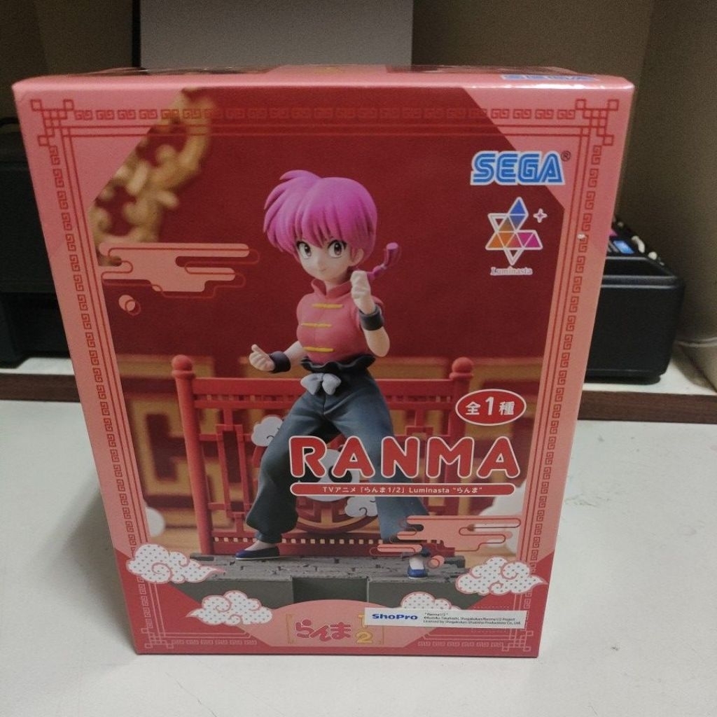 正版SEGA TOYS 景品 亂馬1/2 Luminasta 公仔 早乙女亂馬 女亂馬