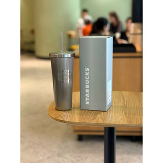 星巴克 貓眼杯子經典系列不銹鋼吸管杯800ml