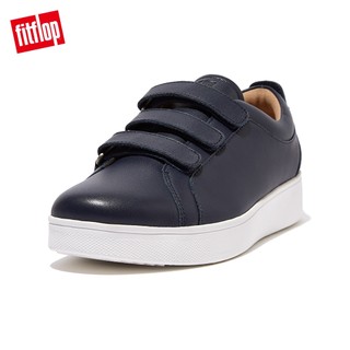 【FitFlop】RALLY QUICK STICK 時尚魔鬼氈造型休閒鞋-女(午夜藍)
