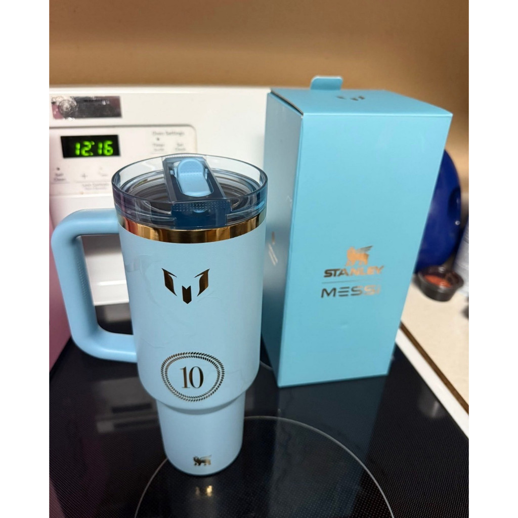 史丹利 展示品二手出清 同款保溫杯 stanley  messi 梅西 離子款  冰霸杯 不鏽鋼保溫杯 手把杯 車載