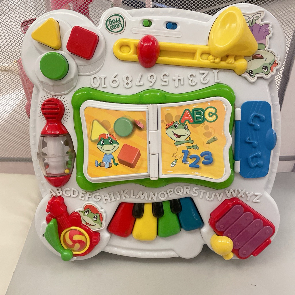 二手LeapFrog跳跳蛙 歡樂學習音樂桌 學習桌（無桌腳）