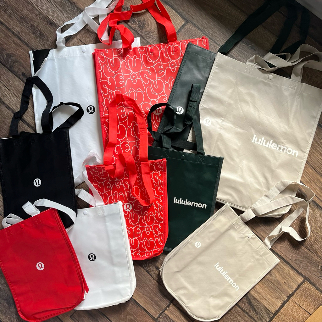 Lululemon 品牌購物袋 隨身防水購物袋 #請閱讀商品詳情後再下單！