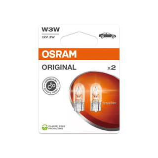 OSRAM歐司朗 ORIGINAL 2821 儀錶燈小炸彈燈泡 W3W 12V 3W(2入)【真便宜】