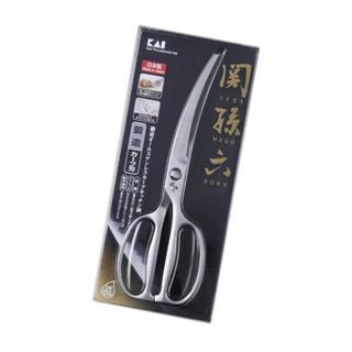 日本製 日本 KAI 鍛造全不銹鋼弧形廚房剪刀 DH-3346 KAI 不鏽鋼