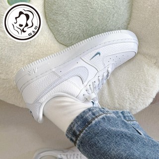 Nike Air Force 1 07 AF1 刺繡 小勾 藍勾 小藍勾 白色 白藍 淺藍 寶寶藍