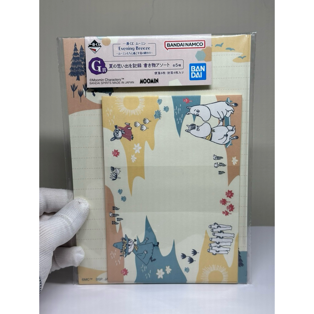 (新光三越購入，全新未拆)Moomin 嚕嚕米 一番賞 信封組G賞