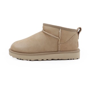 UGG Classic Ultra Mini 沙 麂皮 秋冬 雪靴 女款 J3204【新竹皇家UG1116109SAN】