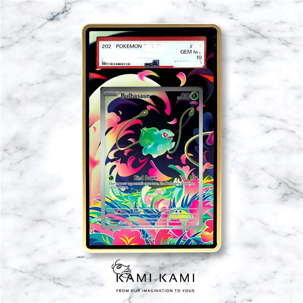 (本人繪製 非淘寶)妙蛙種子ar Psa/BGS/TAG/CGC擴散式卡殼 Psa bgs tag 妙蛙種子