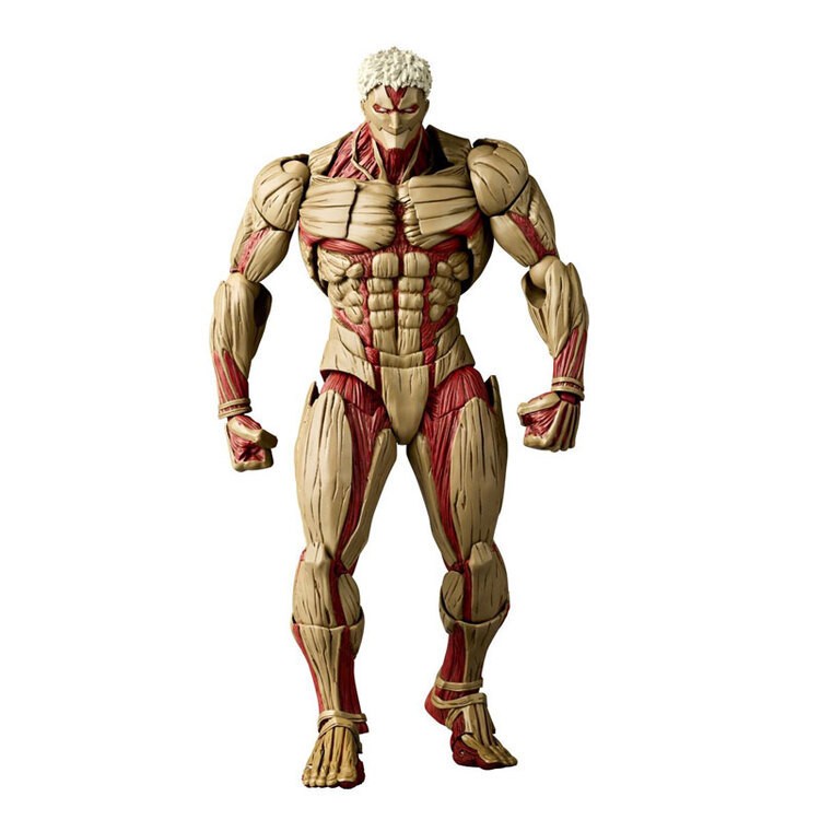 現貨 [再販] KAIYODO 海洋堂 REVOLTECH 驚奇山口 進擊的巨人 鎧之巨人 萊納 可動完成品