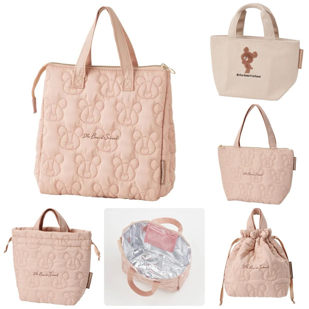 日本 小熊學校 保冷袋 保溫袋 餐袋 巾着 便當袋 萬用袋 束口袋 通勤袋 手提袋