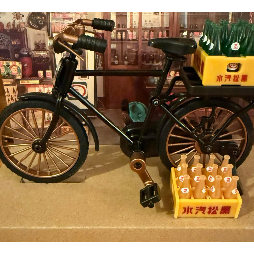 隱藏版✅黑松100週年 復古送貨腳踏車‼️金喜瓶