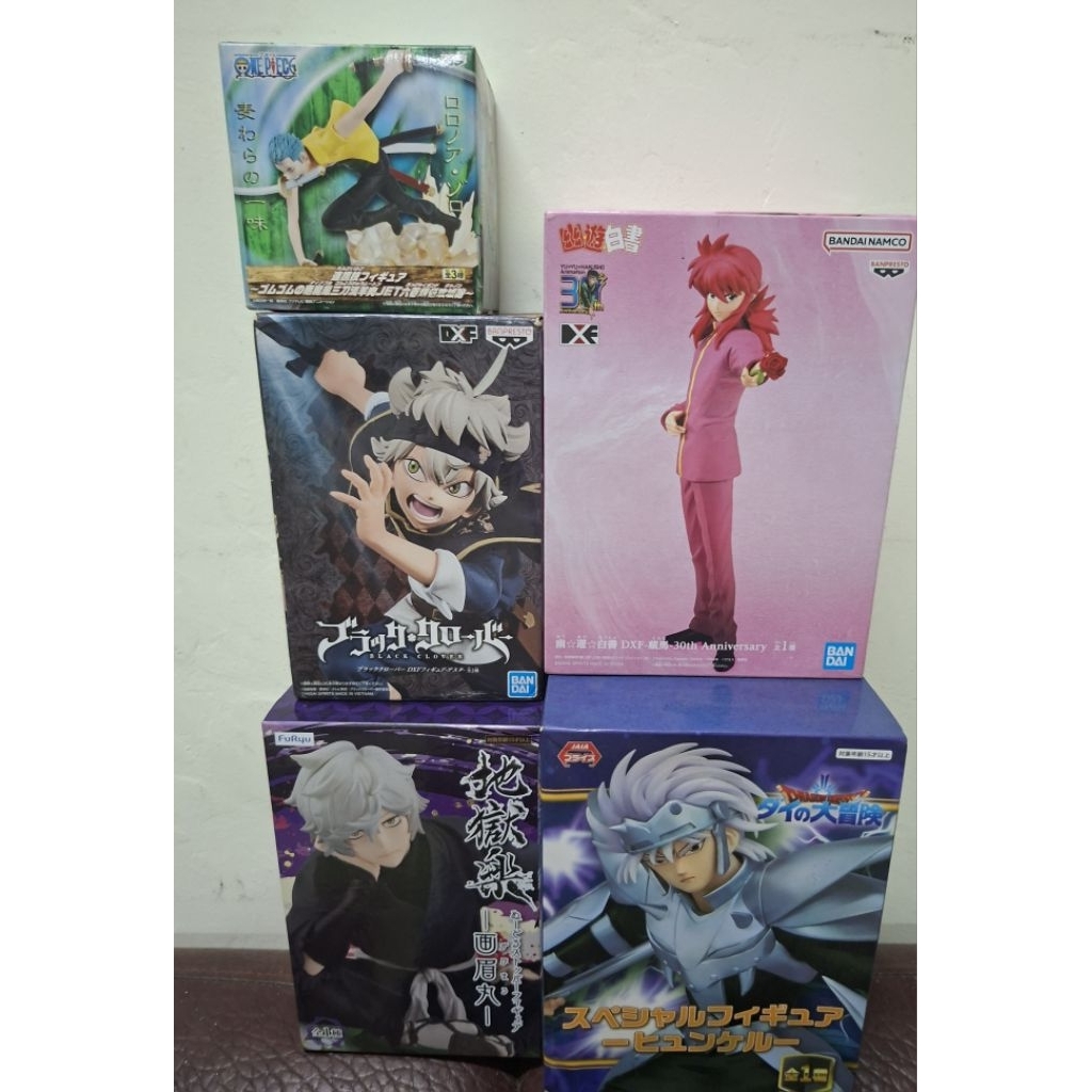 正版 日版 公仔 地獄樂 泡麵蓋 畫眉丸 勇者鬥惡龍 休葛爾 黑色五葉草 亞斯塔 幽遊白書 藏馬 索隆 海賊王 銀證