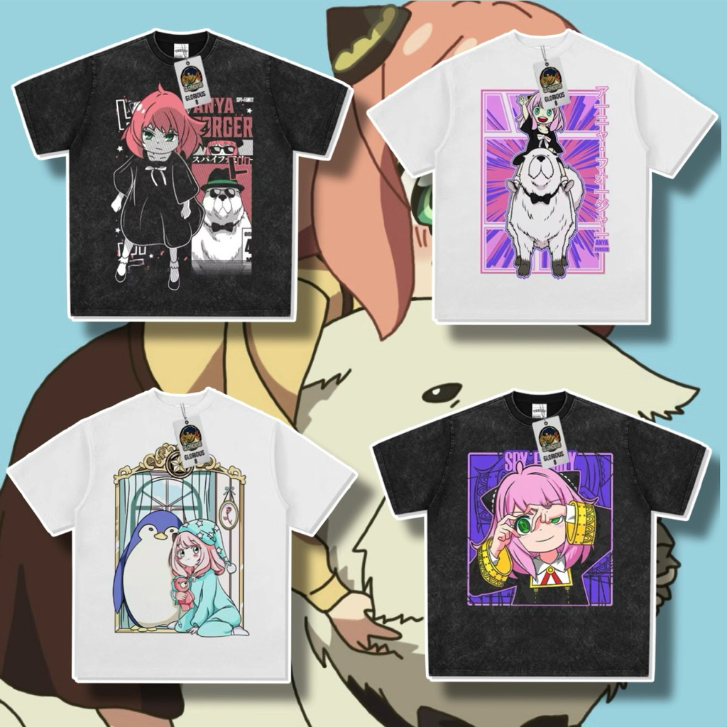 【動漫系列】SPY×FAMILY間諜家家酒 美式風格 短袖T恤 日本 動漫 洛伊德·佛傑 安妮亞 約兒·佛傑 約兒