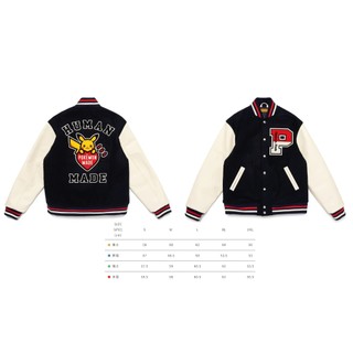 全新 預購 HUMAN MADE X POKEMON POKÉMON MADE 棒球外套 寶可夢 皮卡丘