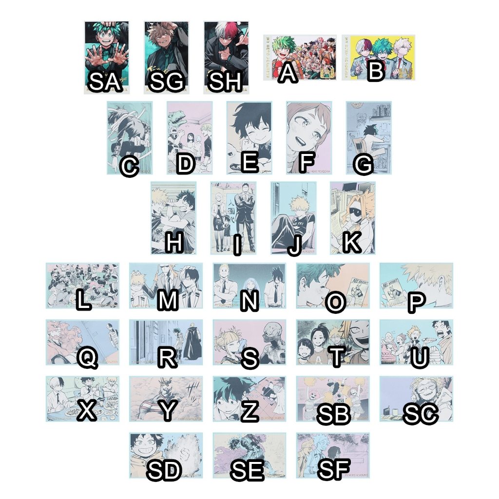 【隨時更】我的英雄學院 我英 原畫展 回憶小卡 卡片  相澤A班B班麗日渡我荼毘霍克斯奮進人歐爾麥特轟爆豪綠谷