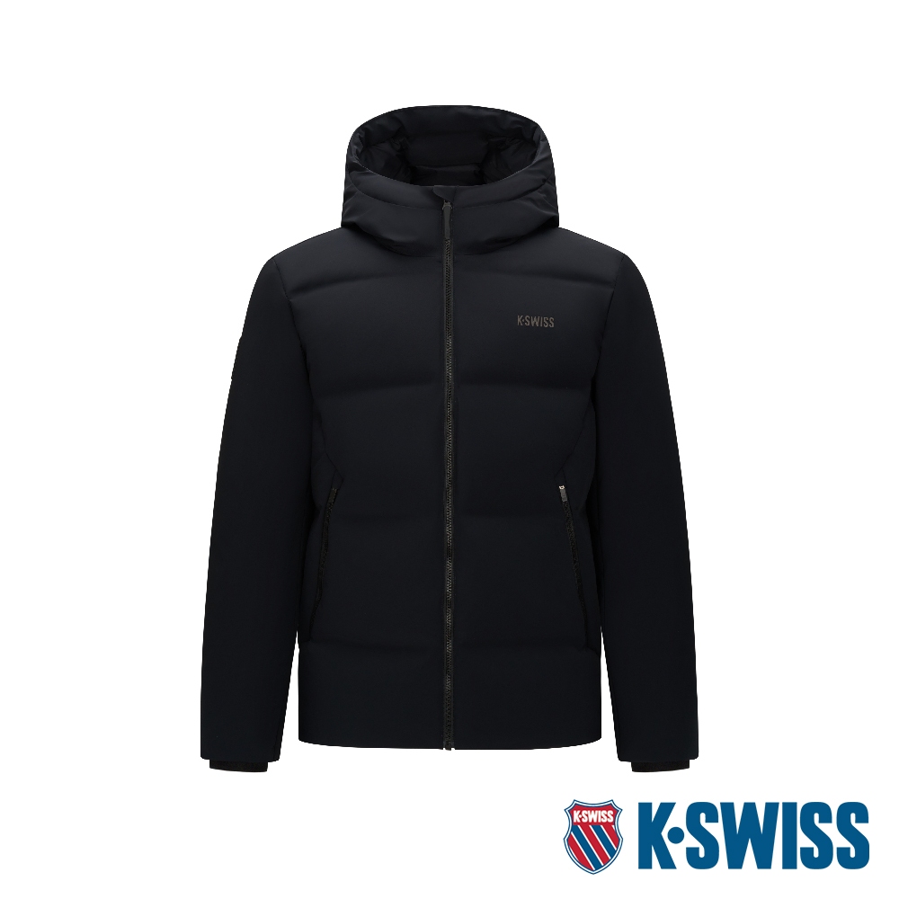 K-SWISS DownJacket 常規羽絨外套 男 黑