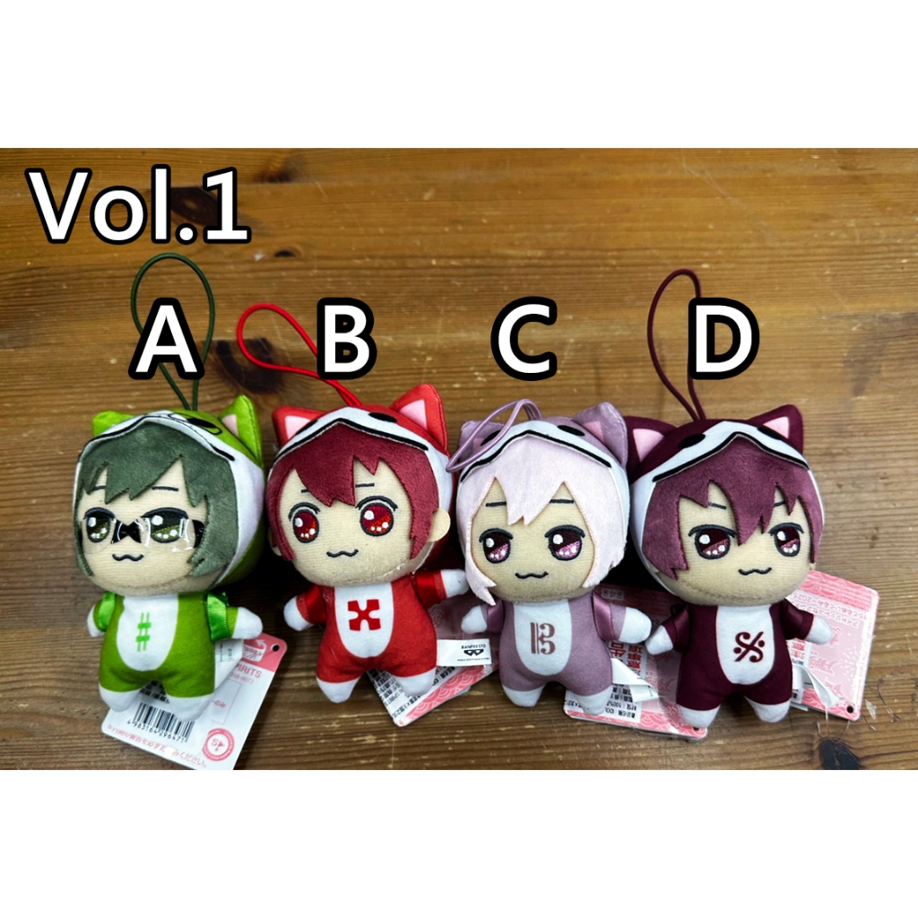 【三隻毛毛蟲】代理版 萬代 IDOLiSH7偶像星願×太鼓之達人 絨毛吊偶 2025ver. 第1彈