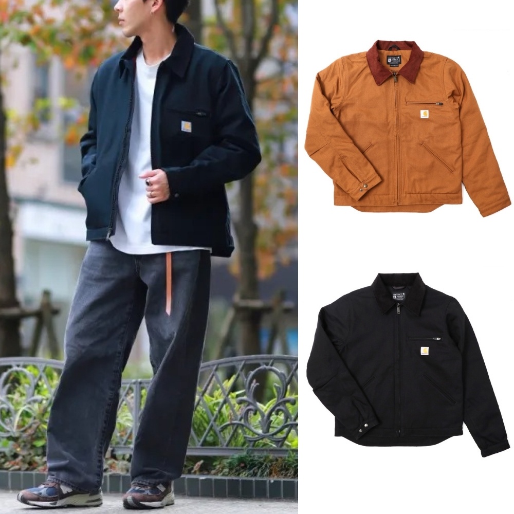 Carhartt卡哈特 美國版J01 Detroit重磅底特律工裝外套 男 美版休閒羊毛毯保暖短版工作夾克 103828