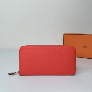 HERMES Silk'In鱷魚圖絲巾長夾