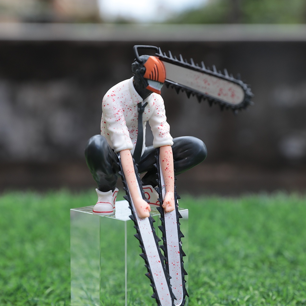 鏈鋸人壓杯麵  電鋸人優質版泡麵蓋 波奇塔 電次 側坐 蹲姿 壓杯麵 人偶 鏈鋸人公仔手辦 電次擺件 電鋸人周边