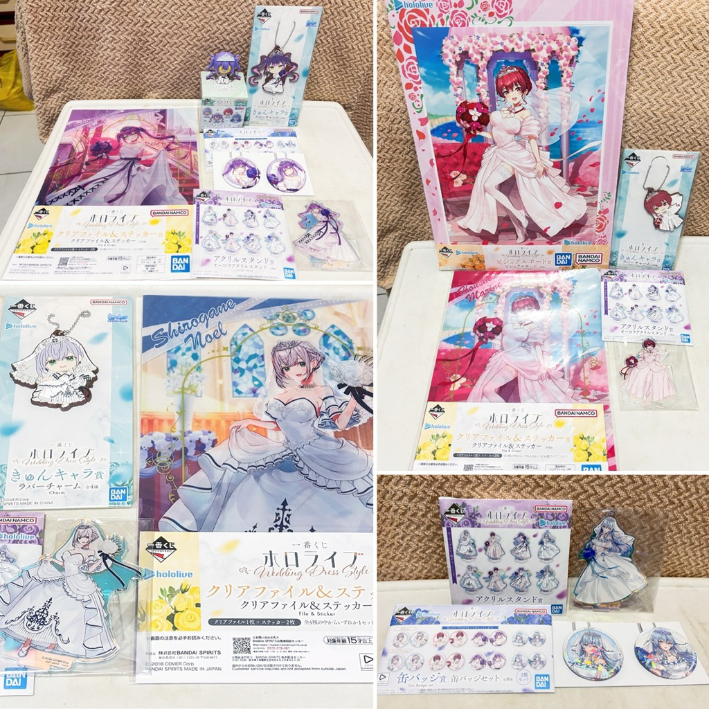 《春本部》一番賞周邊《hololive》白銀諾艾爾 寶鐘瑪琳 雪花拉米 兔田佩克拉