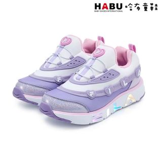 【FILA KIDS】斐樂 愛心閃耀 運動鞋 慢跑鞋 懶人 無鞋帶 可開關 燈鞋 中童 2-C654Z-500｜哈布童鞋