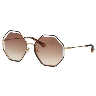 CHLOE 墨鏡 造型太陽眼鏡 六角框(琥珀+金色)CE132S
