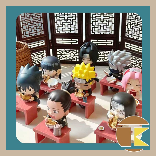 【現貨】BANDAI BN FIGURE Q 火影忍者 疾風傳 拉麵主題 盲盒 玩具 公仔 盒玩 一中盒8入｜愛蛋客