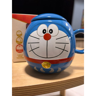 哆啦A夢達摩造型馬克杯（有蓋）