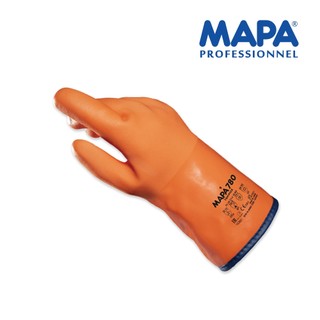 【藍鷹牌官方直營】MAPA 780 防凍手套 耐低溫30cm加長 冷凍庫漁業冷藏作業適用 PVC耐化學