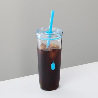 現貨馬上出 藍瓶 咖啡 Blue Bottle Coffee 透明 冷 水杯 飲料杯 環保杯 附吸管 隨行杯 重複使用