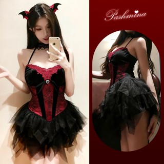 新品【❤︎血族小惡魔❤︎】自留款萬聖節服裝惡魔cosplay萬聖節服裝大人小惡魔服裝小惡魔套裝小惡魔cos天使萬聖節服裝
