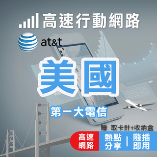 【免開通快又穩】美國第一大電信at&t訊號網路 美國上網絡卡 美國網路卡 美國網絡卡 美國sim卡 美國5G上網