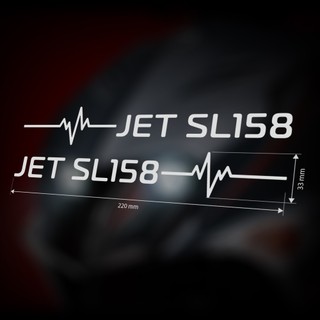 XIII SYM JET SL 158 心動 來電 裝飾 車貼（左右各一）