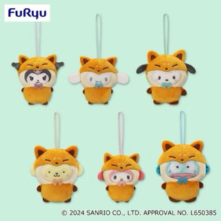 ❤Lika小舖❤庫洛米w狐狸🦊變裝 日本帶回 全新正版現貨 三麗鷗景品玩偶布偶娃娃吊飾 美樂蒂大耳狗帕恰狗布丁狗人魚漢頓