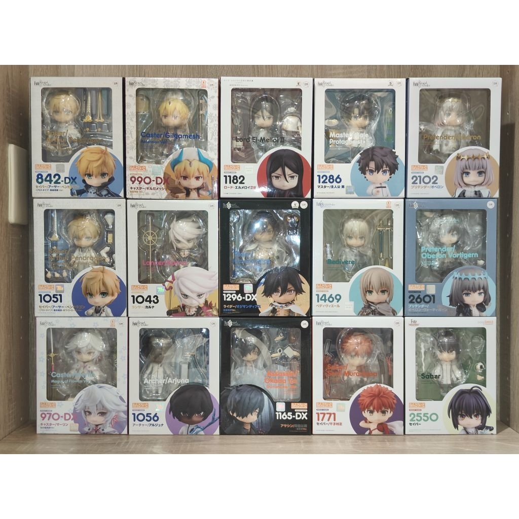 FGO Fate grand order 黏土人 男角 奧伯隆 亞瑟 武尊 梅林 拉二 奧茲曼迪亞斯