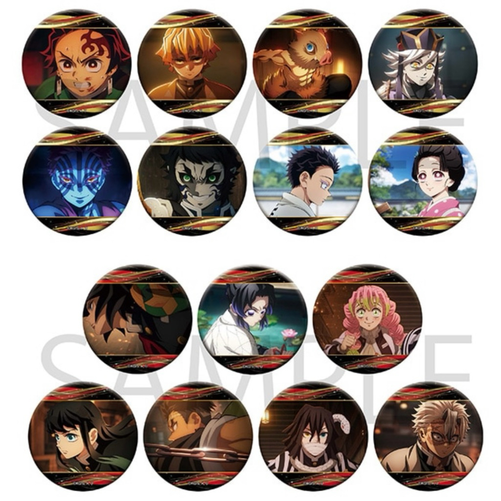 現貨日谷【MOVIC 鬼滅之刃】無限城篇 場徽章收藏A組・B組・【富岡義勇/狛治戀雪/童磨/時透無一郎/善逸/獪岳】
