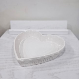 ✦微瑕美物✦【荷蘭 Clayre & Eef 特惠系列】純淨白心形造型盤 ♡大款♡