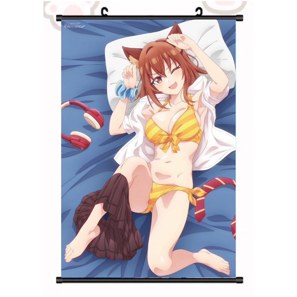 【非現貨 訂製】朋友的妹妹只纏著我  掛軸40X60CM 大星明照 小日向彩羽 月之森真白 動漫週邊 11月新番