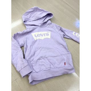 Levi’s 兒童帽T 紫色帽T 淡紫 帽T 大學T