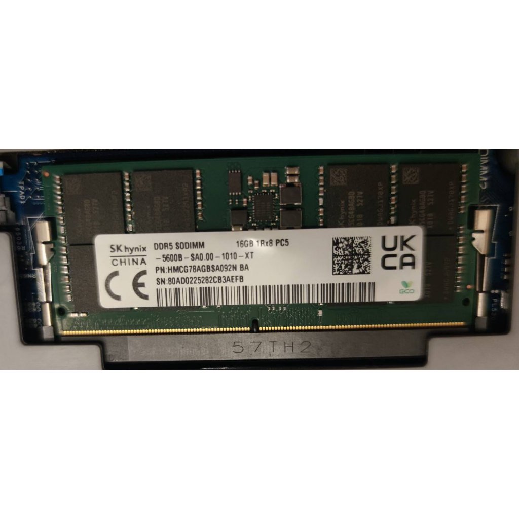 Sk hynix 海力士 ddr5 16gb 5600mhz sodimm 筆記型記憶體