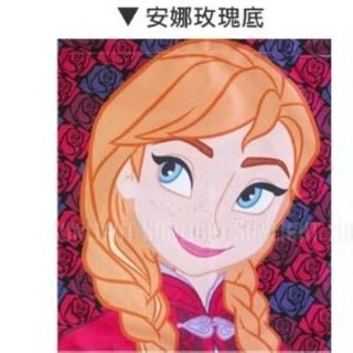 最後出清！冰雪奇緣「安娜」後背束口袋，安娜雪寶玫瑰冰山滿版款大臉款後背包 書包郊遊包束口袋