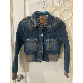 Oil’s Customized oil Jeans 深藍牛仔短版帥外套
