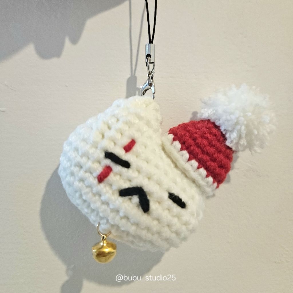 SUGA歪頭聖誕閔喵｜ 聖誕節 BTS SUGA 刀疤貓 刀疤咪 閔玧其 閔貓 閔喵 手作 鉤針