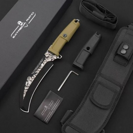 【非凡】極端武力科爾沃直刀 限量版 戶外刀 鋒利刀 收藏刀 野營小獵刀 登山刀露營用具 農用工具 砍竹刀 排障刀 叢林刀