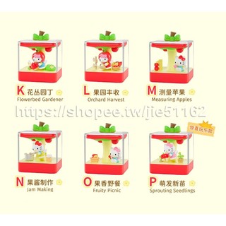 單款販售 現貨 Hellokitty蘋果小鎮 kitty 微盒 盲盒 凱蒂貓 蘋果小鎮 蘋果kitty微盒 蘋果微盒