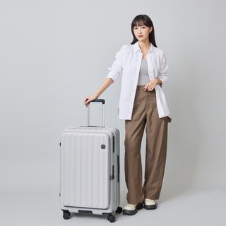 J II 26吋/前開式/PC箱體/Hinomoto靜音輪煞車功能/星辰灰/旅行箱/行李箱