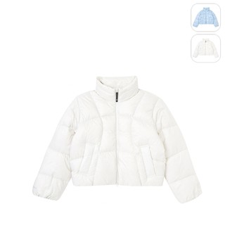 【FILA】女性 羽絨保暖外套-米白 5JKY-5226-BG