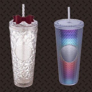 🈶現貨 星巴克 24OZPRISM紅緞帶TOGO冷水杯 24OZBling霓彩TOGO冷水杯 送禮 自用