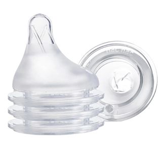 Nac Nac 妍心35%乳感防脹氣寬口奶嘴 晶透 寬口專用奶嘴 S M L XL XXL 專利嘴頭 防脹氣 仿親餵